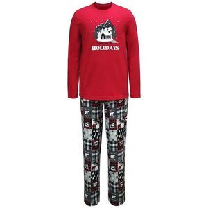 allbrand365 designer Matching Mens Cabin Patchwork  Pajama Set X-Large